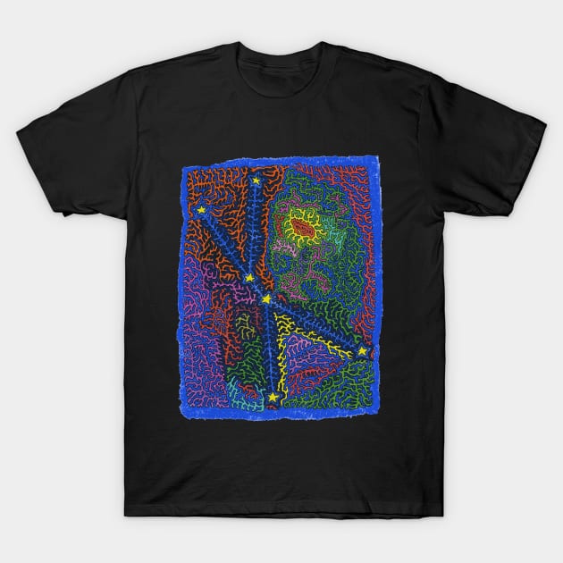 Constellation Cancer T-Shirt by NightserFineArts